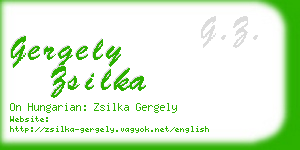 gergely zsilka business card